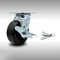 Service Caster 5 Inch SS Polyolefin Caster with Roller Bearing and Brake/Swivel Lock SCC SCC-SS30S520-POR-TLB-BSL - alternate 1
